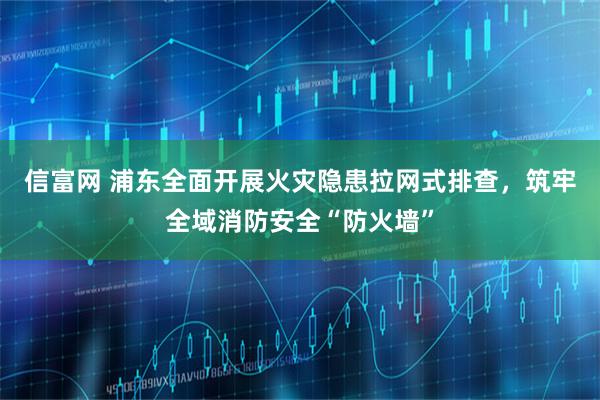 信富网 浦东全面开展火灾隐患拉网式排查，筑牢全域消防安全“防火墙”