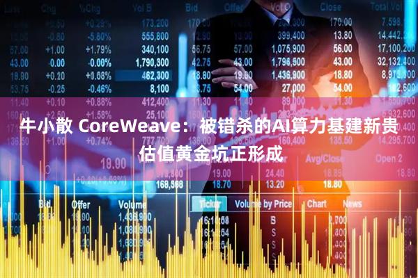 牛小散 CoreWeave：被错杀的AI算力基建新贵 估值黄金坑正形成